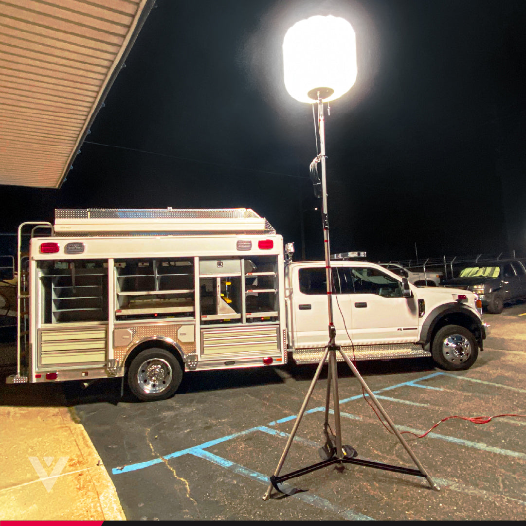 135,000 Lumens High Efficiency LED Glare-Free Diffused Work Light Tower Kit