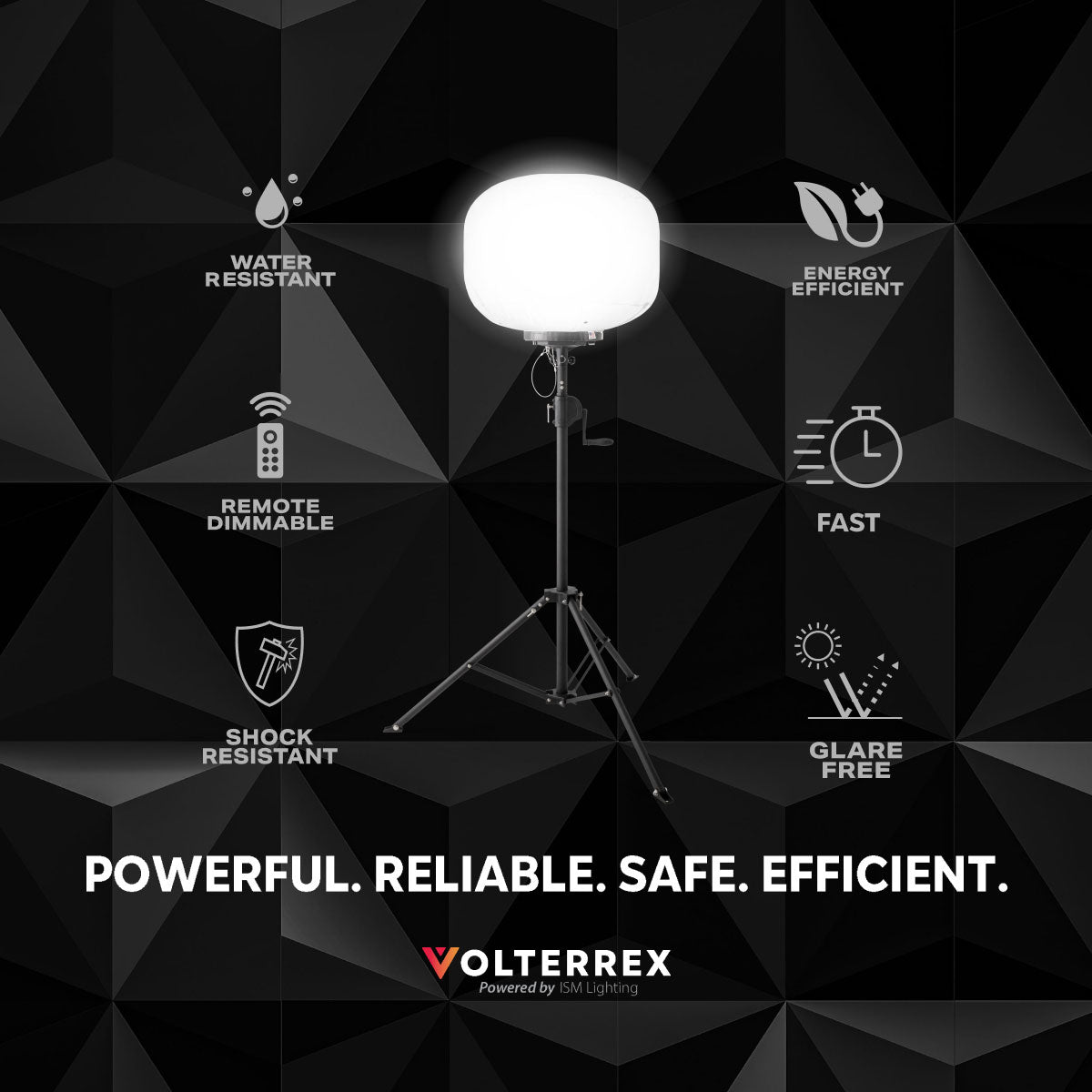 77,000 Lumens High Efficiency LED Balloon Light Tower