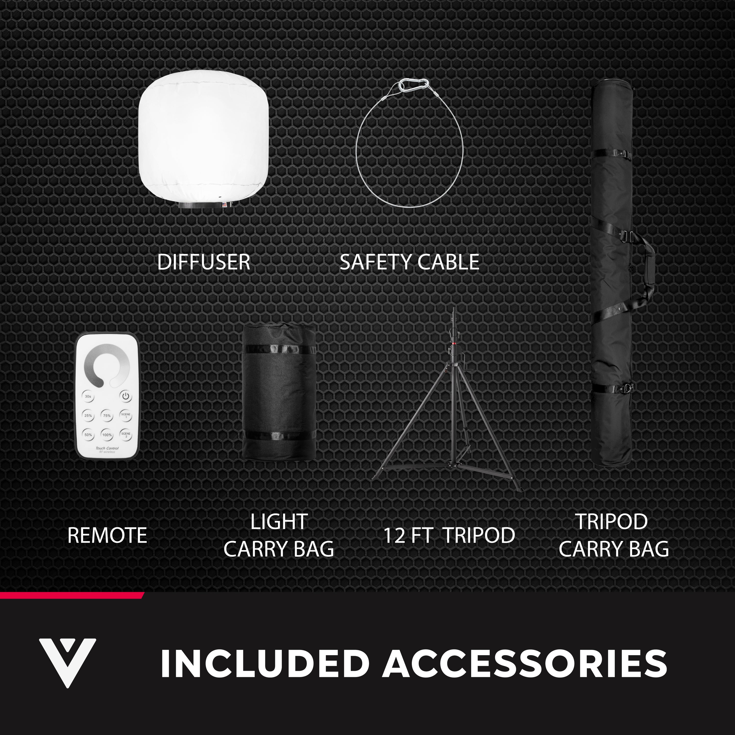 102,000 Lumens LED Glare-Free Diffused Work Light Tower Kit