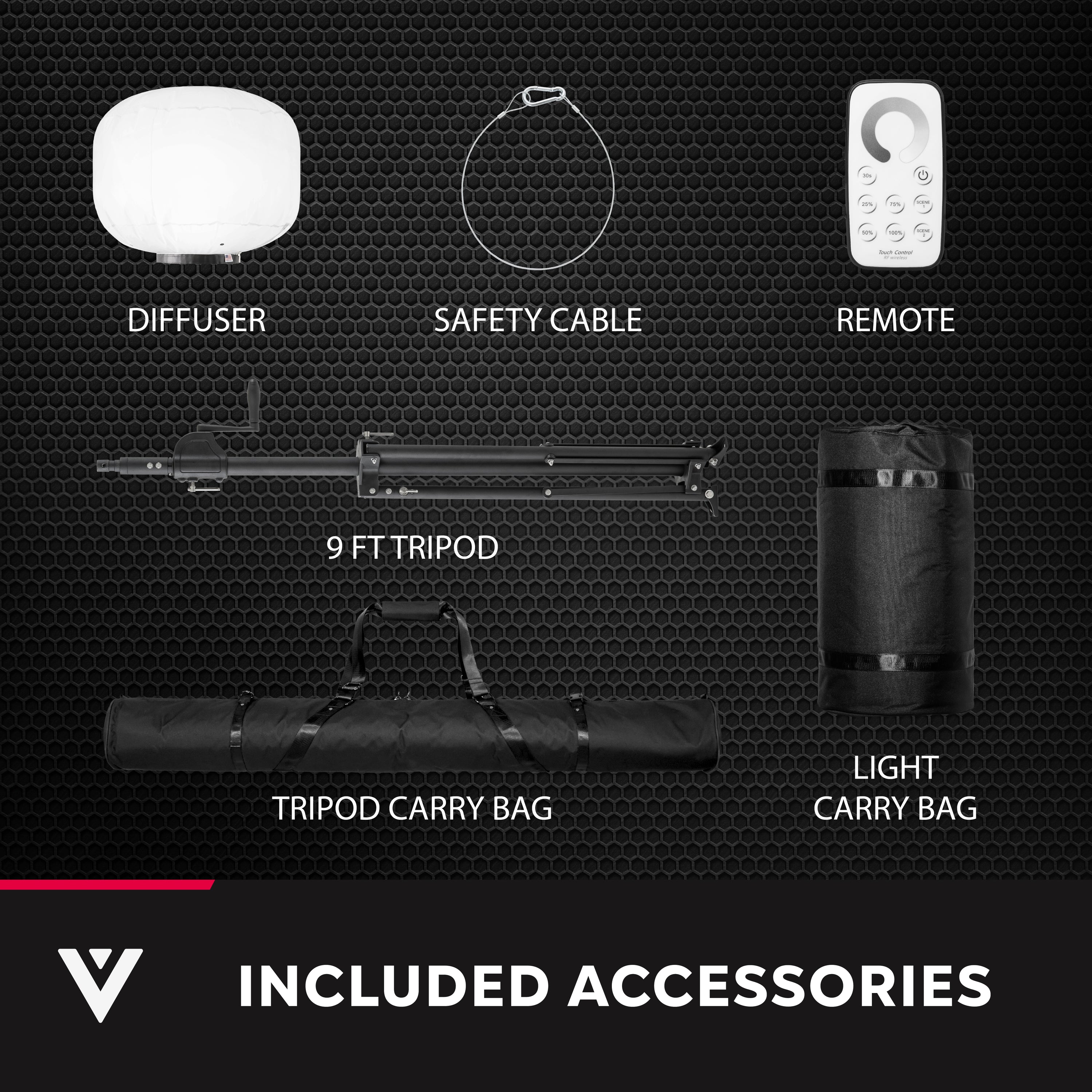 42,000 Lumens LED Glare-Free Diffused Work Light Tower Kit