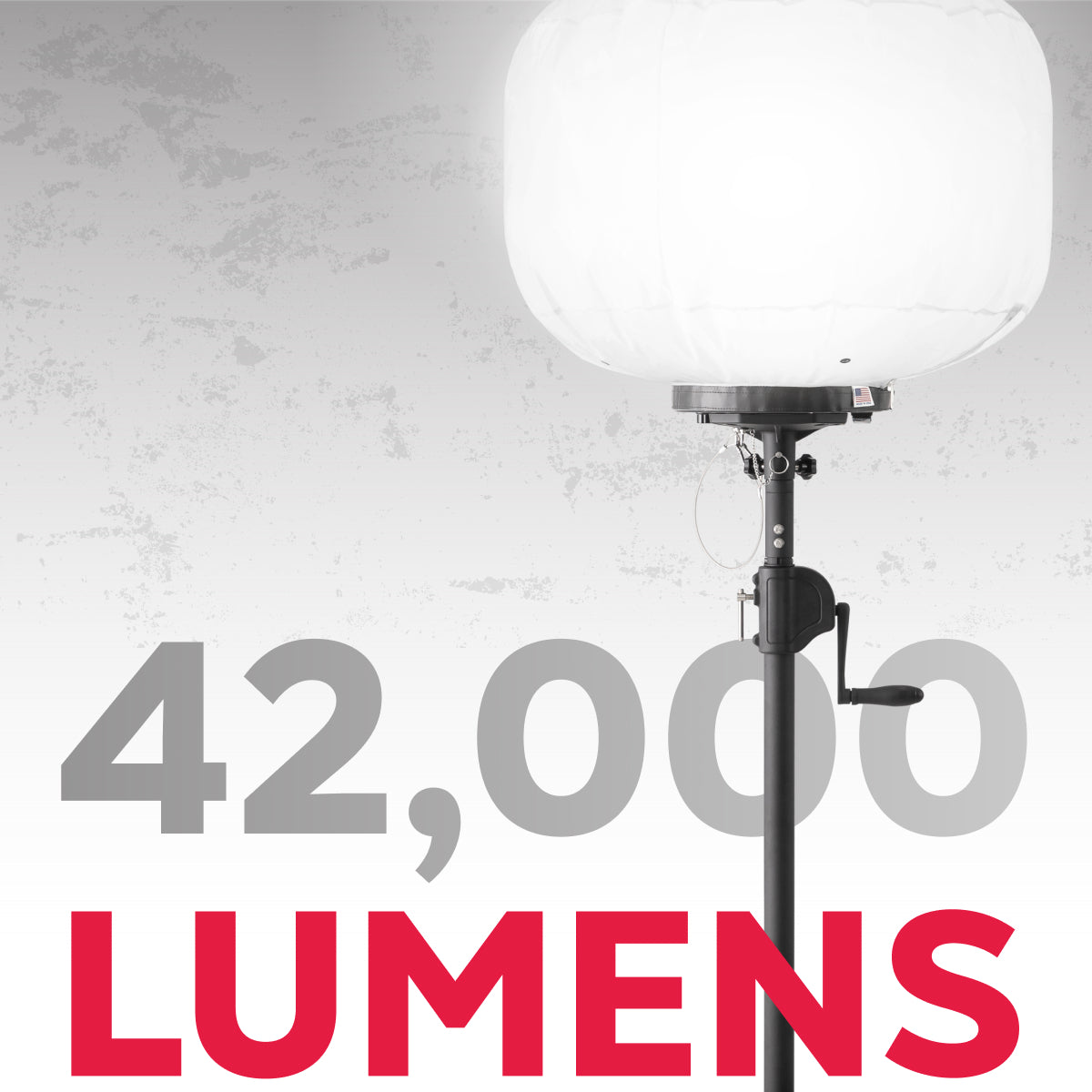 42,000 Lumens LED Balloon Light Tower Cart