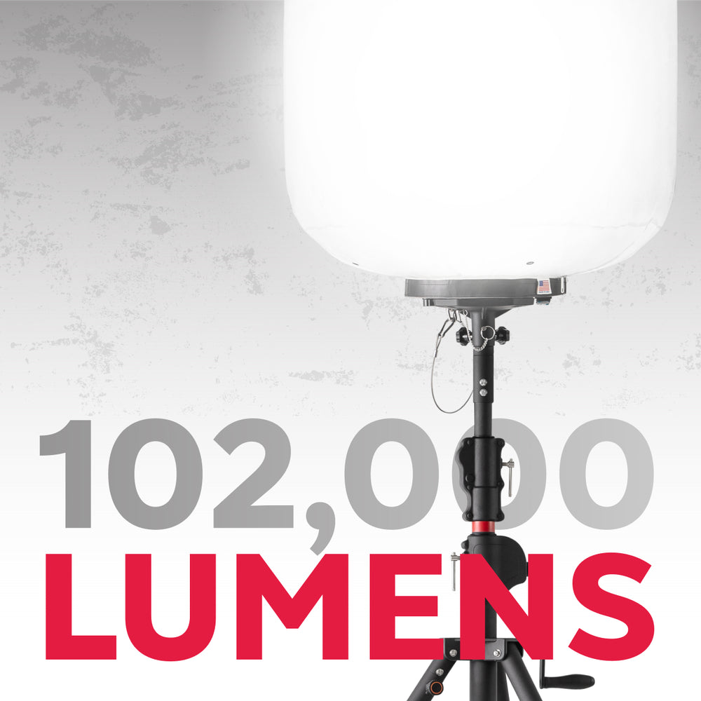 102,000 Lumens LED Light Tower Cart