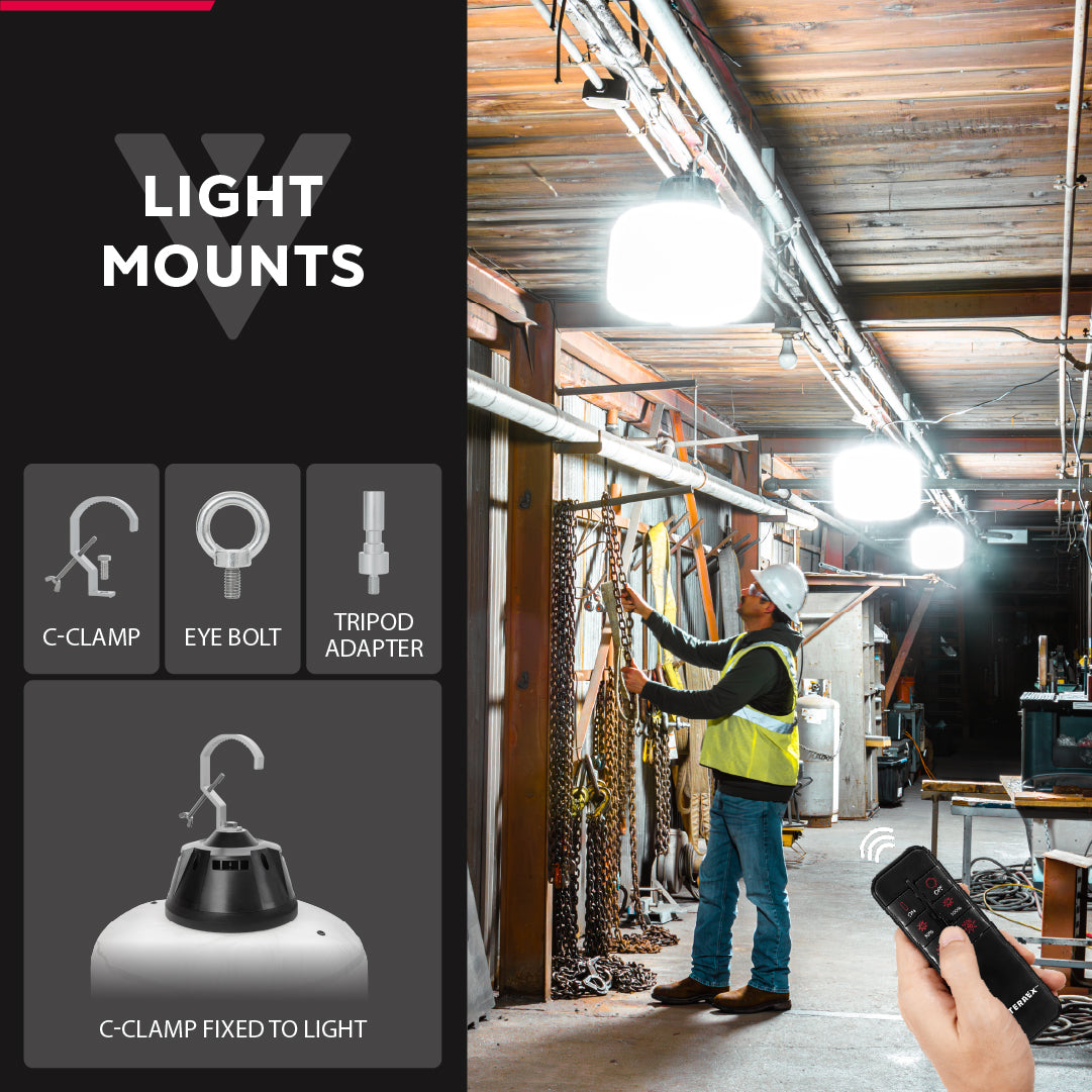 13,000 Lumens LED Glare-Free Diffused Work Light Kit