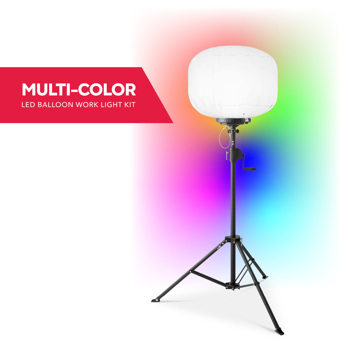 Multi-Color LED Balloon Work Light Kit