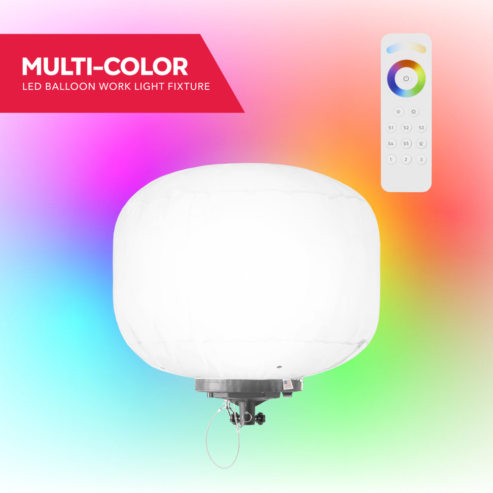 Multi-Color LED Balloon Light Fixture